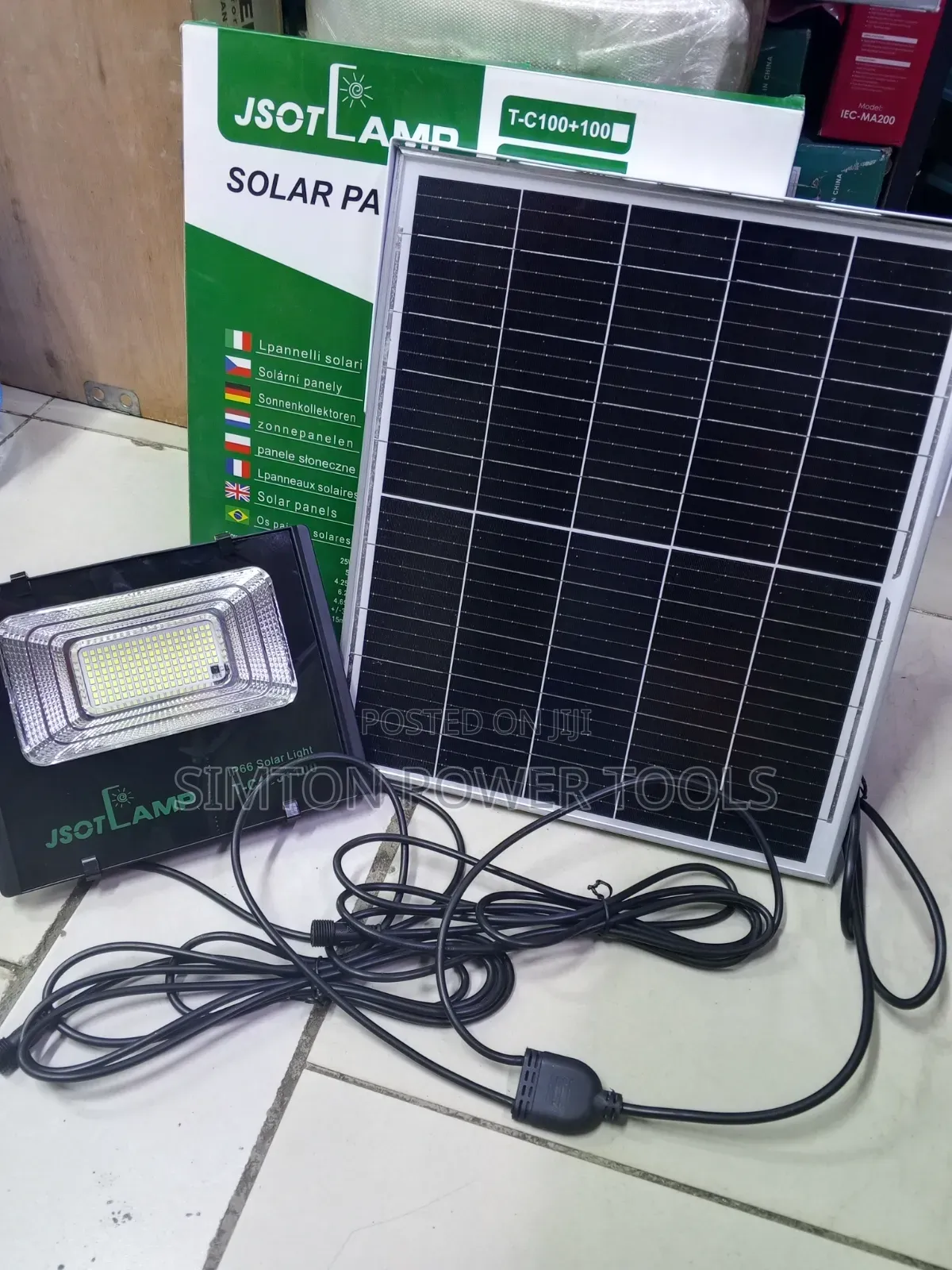 Jsot 100+100 Solar Floodlight