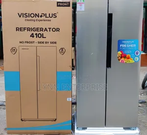 *Vision Plus Fridge Side by Side No Frost 410l
