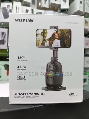 Green Lion Auto Track Gimbal Stabilizer 360° Rotation.