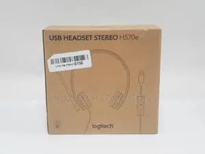 Genuine Logitech H570e Wired Usb Stereo Headset Noise Cancelling Mic