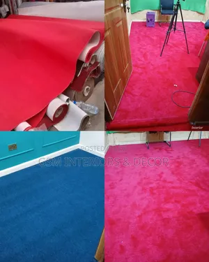 Wall to Wall Carpets Red and Comfortable Underfoot