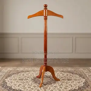 Dressers; Long Wooden Free Standing Executive Coat Clothe Hangers