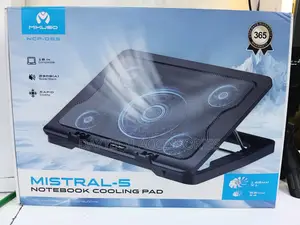 Mikuso Mistral-5 NCP-065 Laptop Cooling Pad With 5 Blue Led Fans.