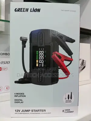 Green Lion 12v Jump Starter Air Compressor 12000a
