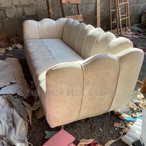 3 Seater for Sale (Cream Shell Back Sofa)