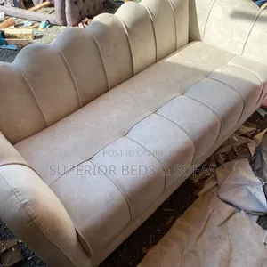 3 Seater for Sale (Cream Shell Back Sofa)