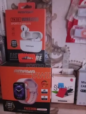 Amaya Smartwatches,Wireless Earbuds,Xiaomi Type C Earphones,Otg Cables