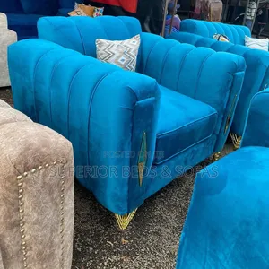 Single Blue Luxury Armchair