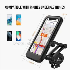 Universal Waterproof Bike Phone Holder – 360° Rotatable Touch Case