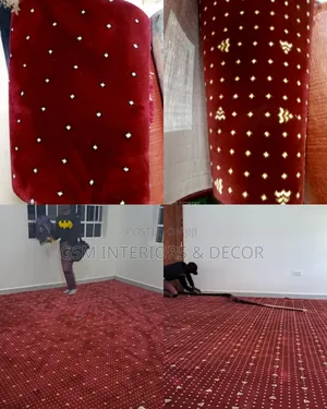 Executive Office Carpets in Maroon Dotted and Printed
