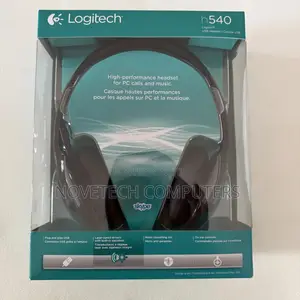 Logitech H540 Usb Headset Hd Sound Noise Canceling Microphone New