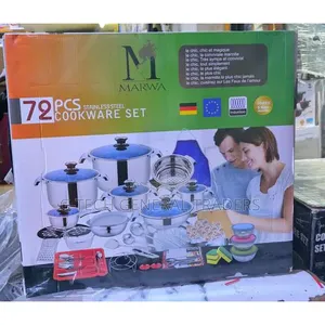 Marwa Germany 72pcs Stainless Steel Cookware Set Induction Enabled