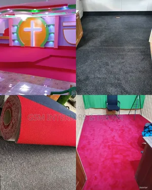 Wall to Wall Red Carpets and Grey Carpets in Kinky Wooves