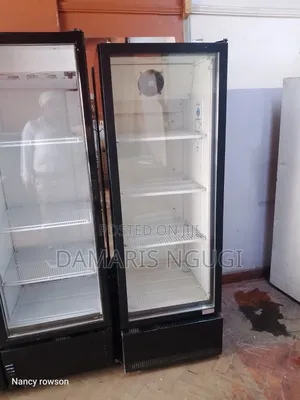 Black 400litres Glass /Display Fridge