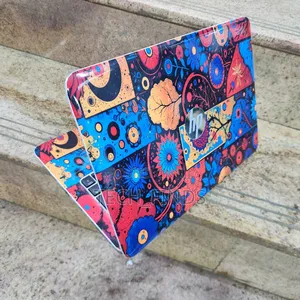 Vibrant, Colorful Botanical Vinyl Laptop Skin Sticker.