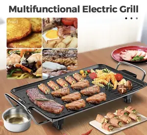 1500w Electric BBQ Grill Pan Designed for Indoor Us