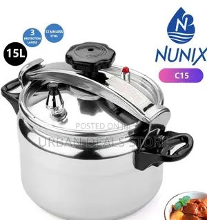 15 LTRS Nunix Manual Pressure Cooker