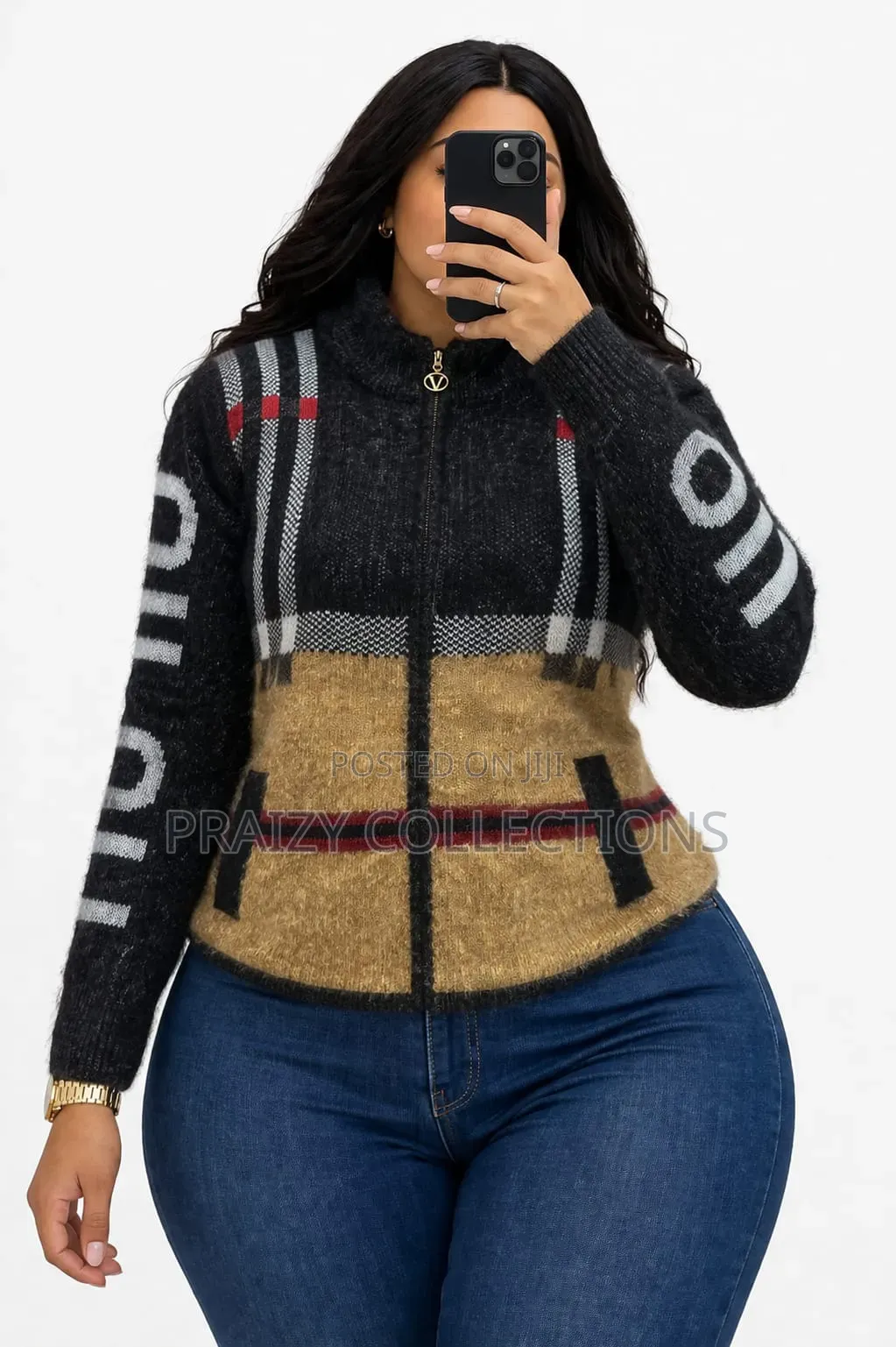 Soft Sweater With Zipper
