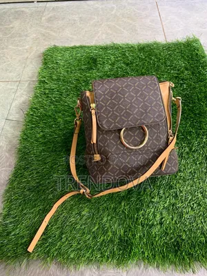 Stylish Brown Crossbody Handbag – Trendy Designer Style With Gold Ring