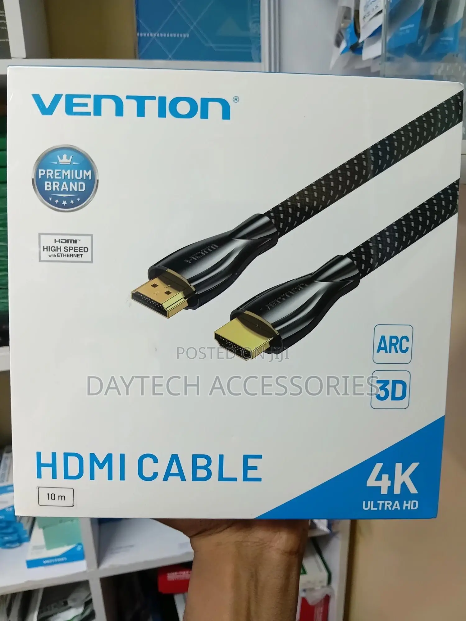 This Is a Vention 10-Meter Braided Hdmi Cable.