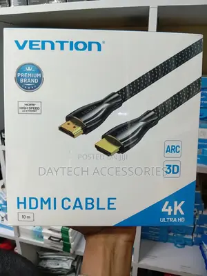 Vention Nylon-Braided Hdmi Cable With a Length of 10 Meters.
