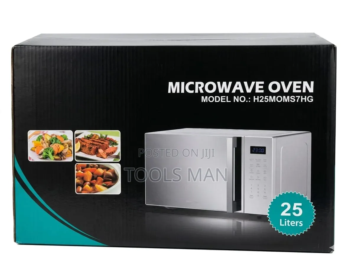 Hisense 25l Digital Microwave Oven - Sleek Mirror Finish.