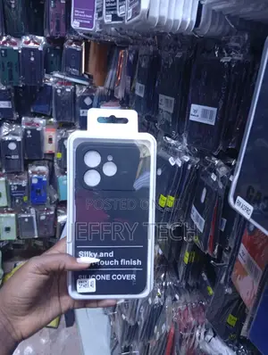 Tecno Spark 40 Black Silicone Cover