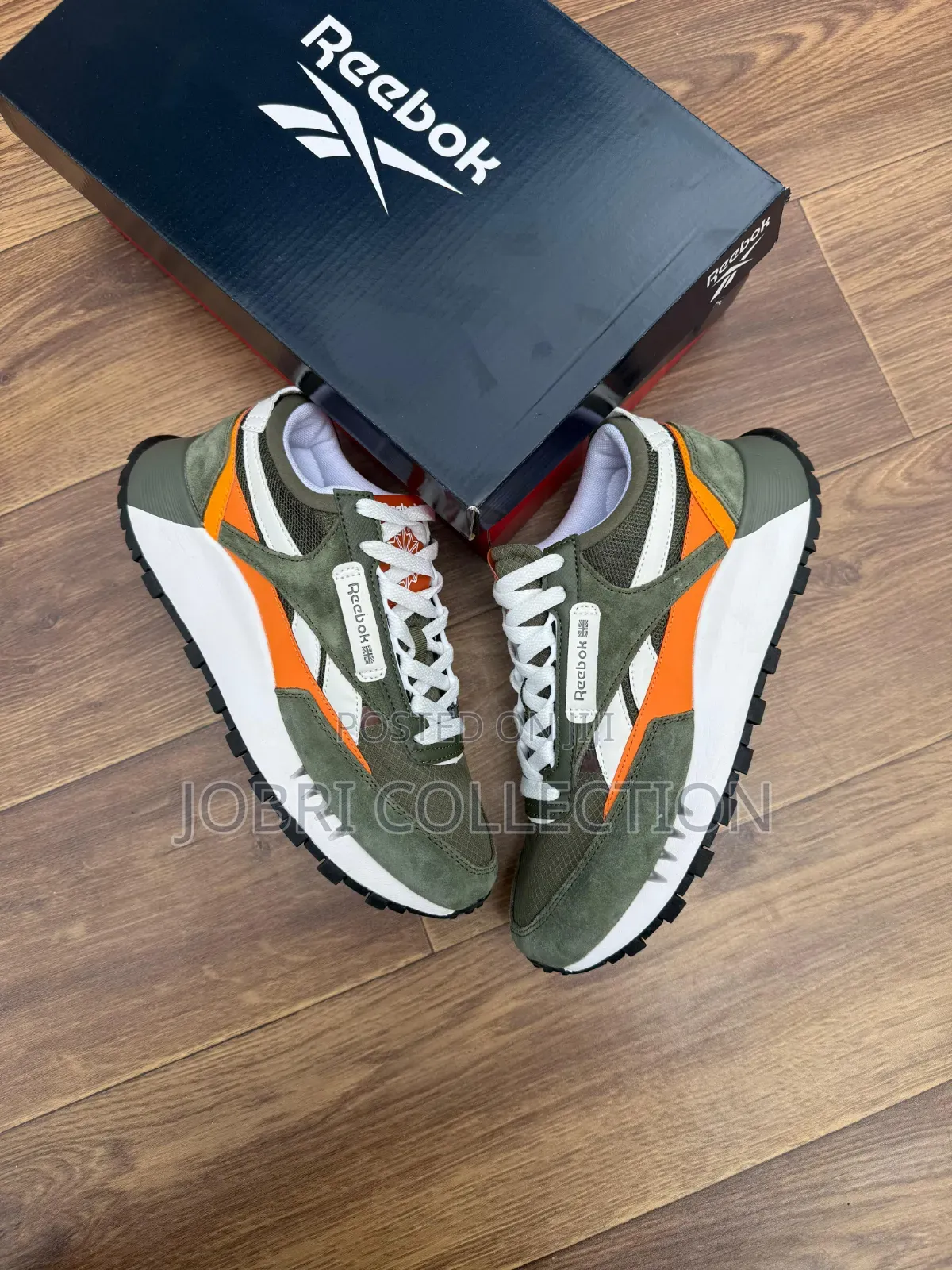 Green Reebok Classic Sneakers