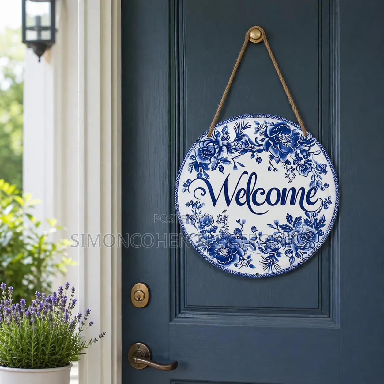 2d Flat Wooden Bathroom Hanging Decor Sign