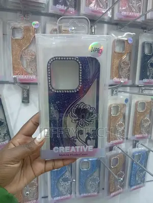 iPhone 14 Pro Rhinestone-Decorated "Creative" Case