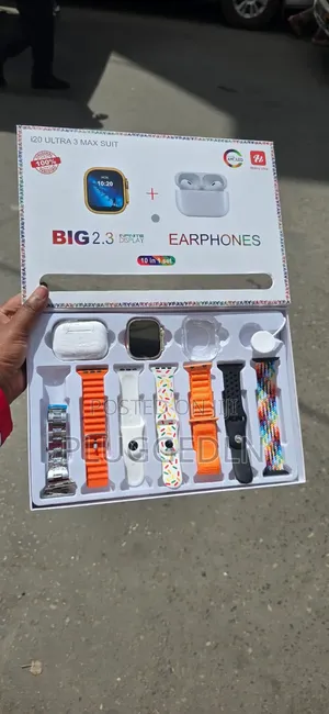 I20 Ultra Max Suit 10-in-1 Smartwatch Set,