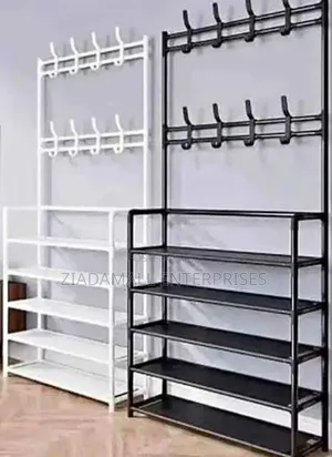 Shoe Rack,Shoe Rack With Built-in Hanger