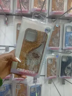 iPhone 12 Gold Glitter Phone Case
