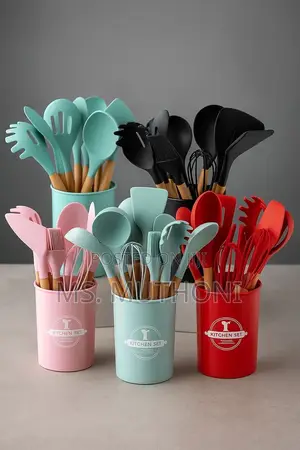Food Grade Heat Resistant Silicone Spoons Set