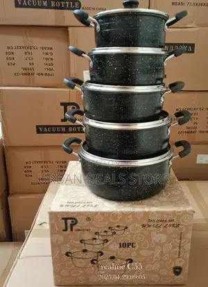 New Model 10pcs Jp Non-Stick Cookware Set