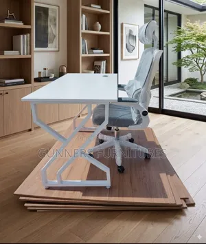 Combo Desk and High Back Headrest Chair
