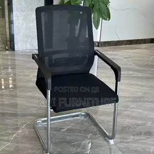 Office Chairs; Ffyt Stainless Steel Office Visitor Chair With Armrest