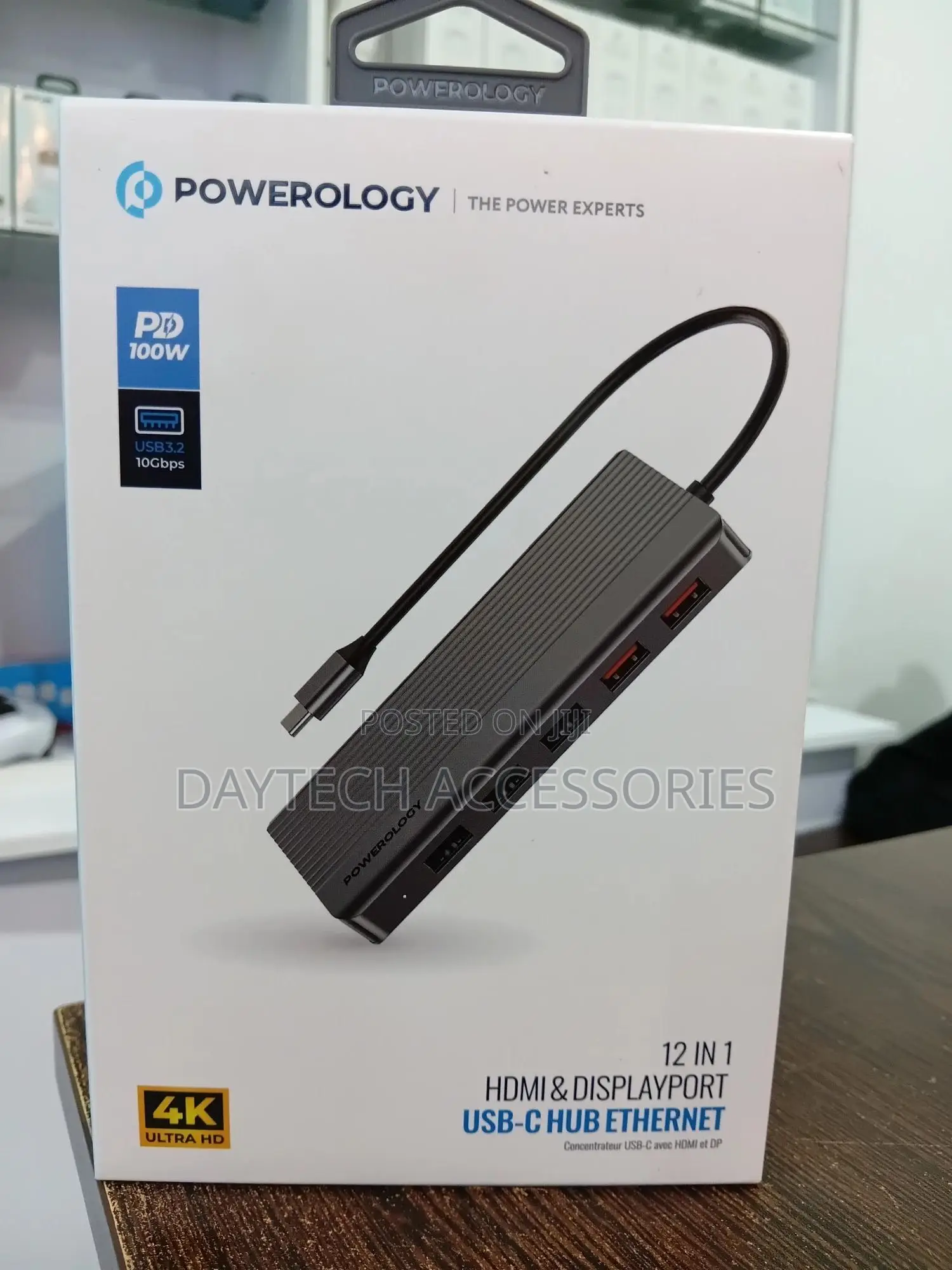 Powerology 12-in-1 Usb-C Hub (Model: P121hbcgy)