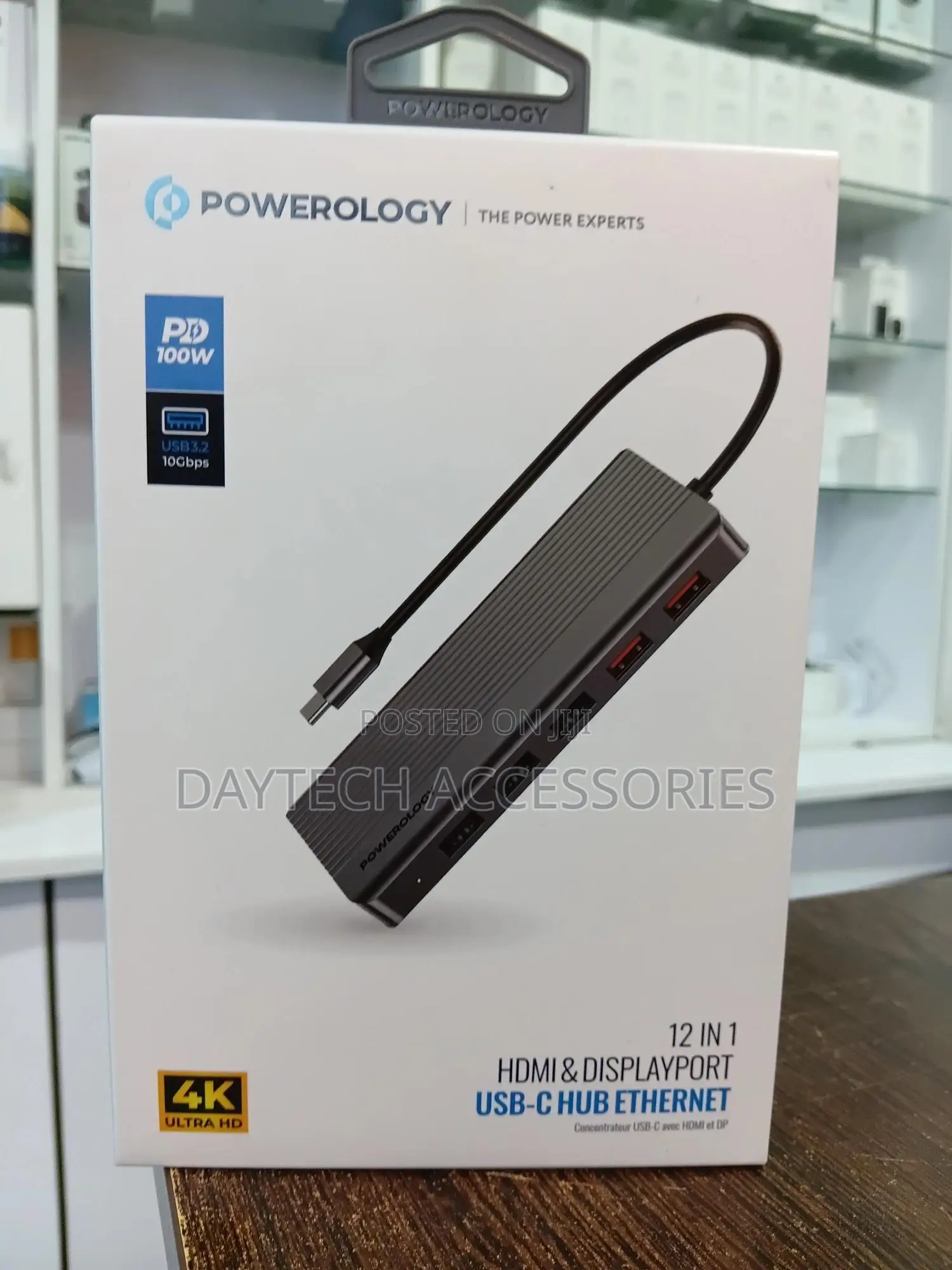 Powerology 12-in-1 Usb-C Hub (Model: P121hbcgy)