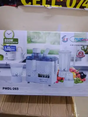 Food Processor Primdale 4 in 1, Powerful Motor 400 Wattage