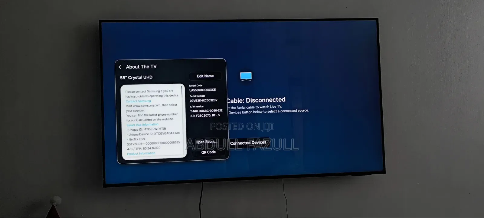 Samsung Crystal Uhd 55"