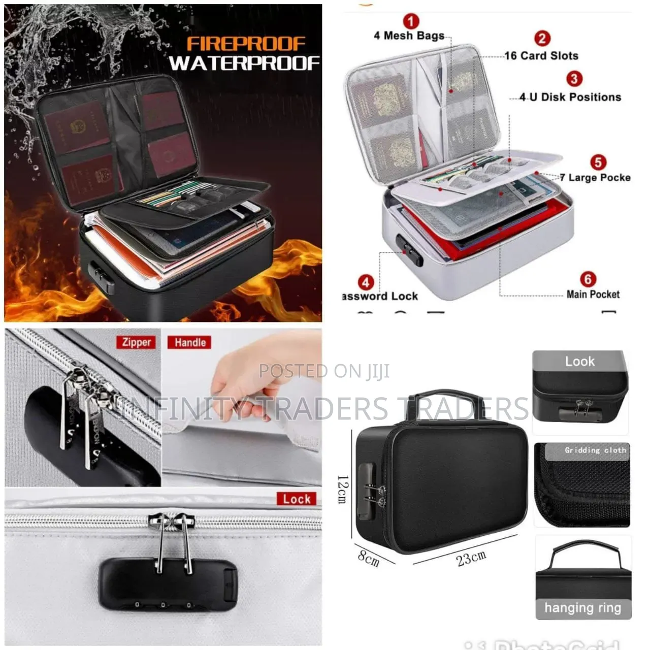 Fireproof/Water Resistant Documents Organizer