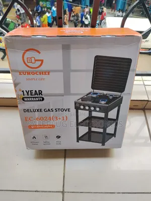 Eurochef 3 Gas + 1 Electric Standing Cooker With Shelves – Hot Deal