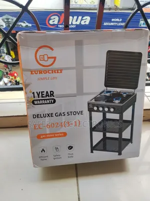 Eurochef Standing Cooker 3+1 With Oven, Grill Storage Shelves