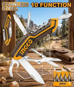 Multitool Ingco Multifunction Knife Pocket Foldable Utility Multi Tool