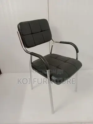 Office Chairs; Model PDX Armed Black Metallic Office Catallina Chairs
