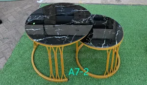 Black Marble Top Coffee Table