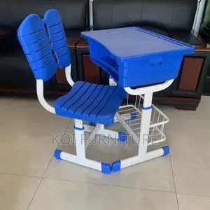 Home Desk; Ergonomic Adjustable Kids Desk Chair Set With Book Storage