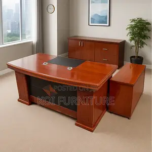 Office Desk; Professional Mahogany Modern 1.6m Executive Office Desk