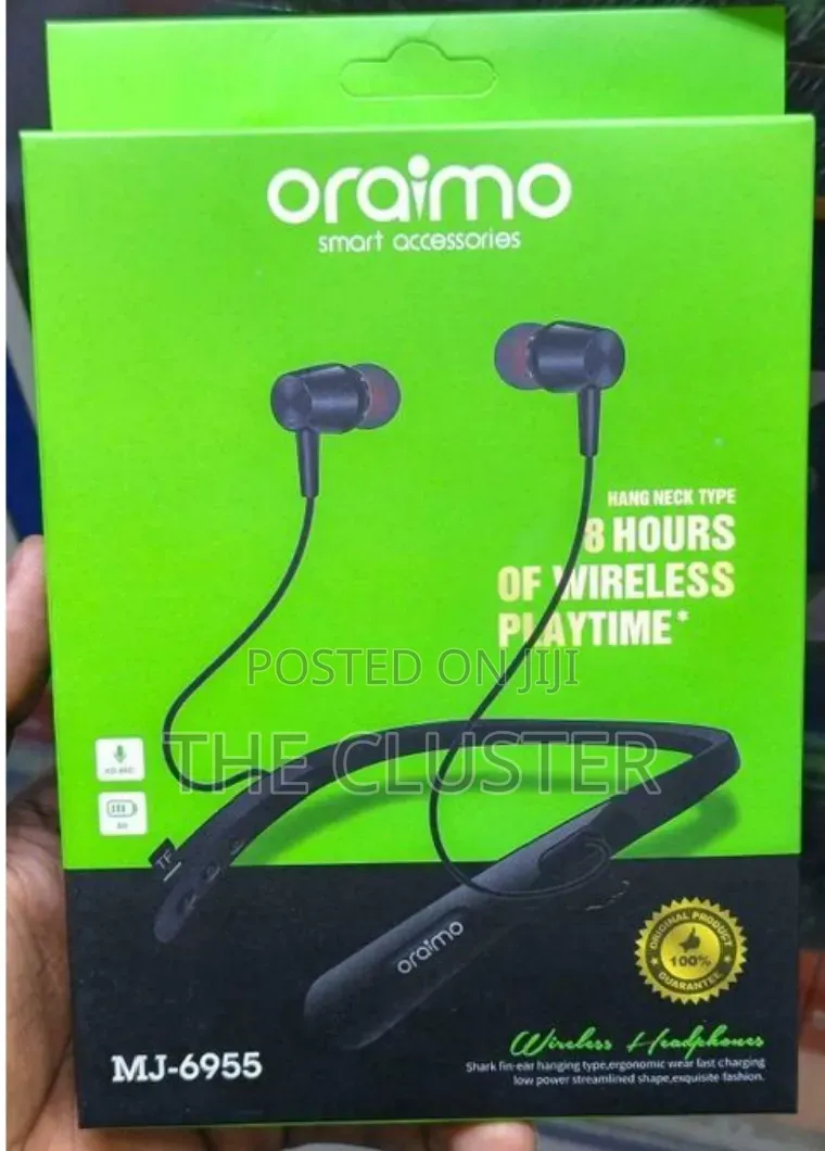 Wireless Oraimo Mj Hanging Bt With Headset Wireless